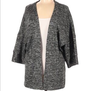 Ann Taylor LOFT medium grey open cozy cardigan